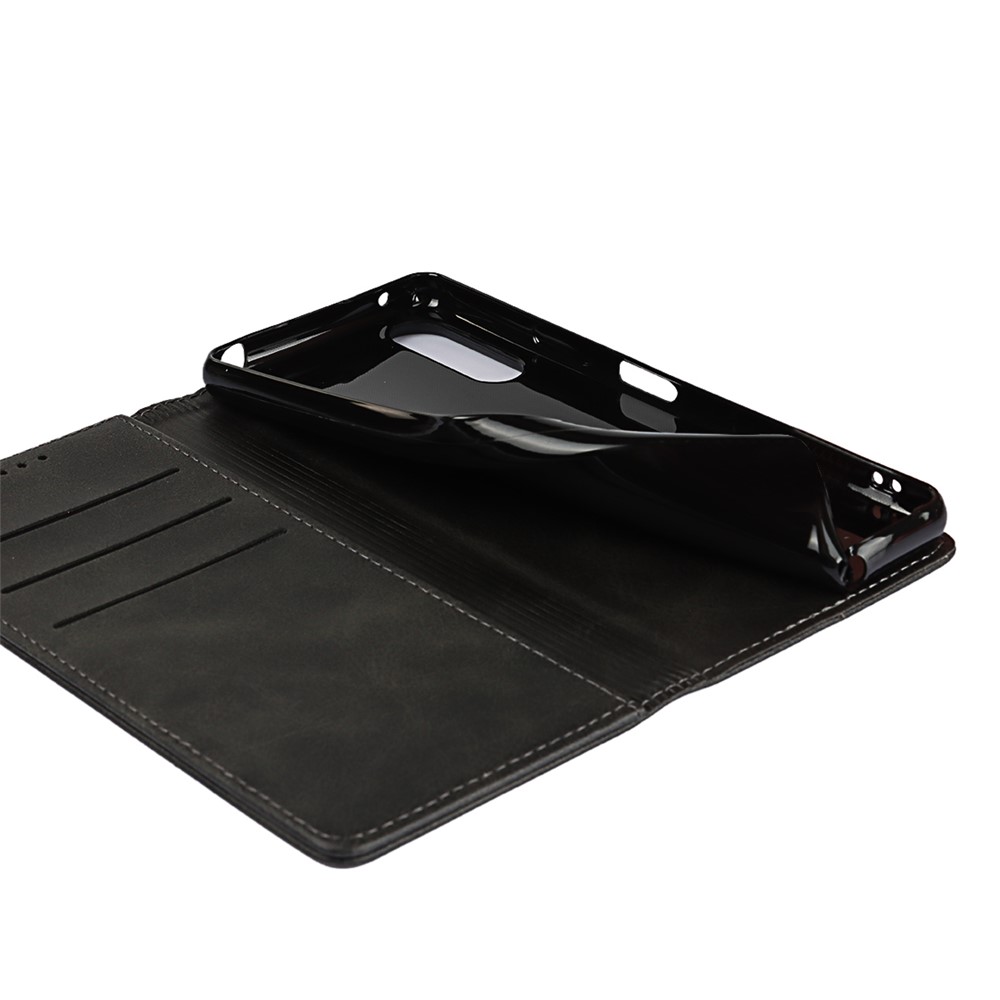 Magnetic Auto-absorbed Wallet Stand Leather Phone Case for Sony Xperia 10 III - Black-6