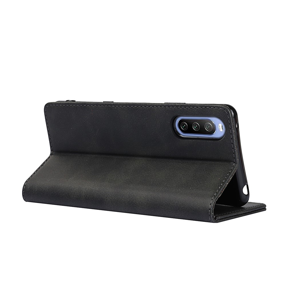 Magnetic Auto-absorbed Wallet Stand Leather Phone Case for Sony Xperia 10 III - Black-9