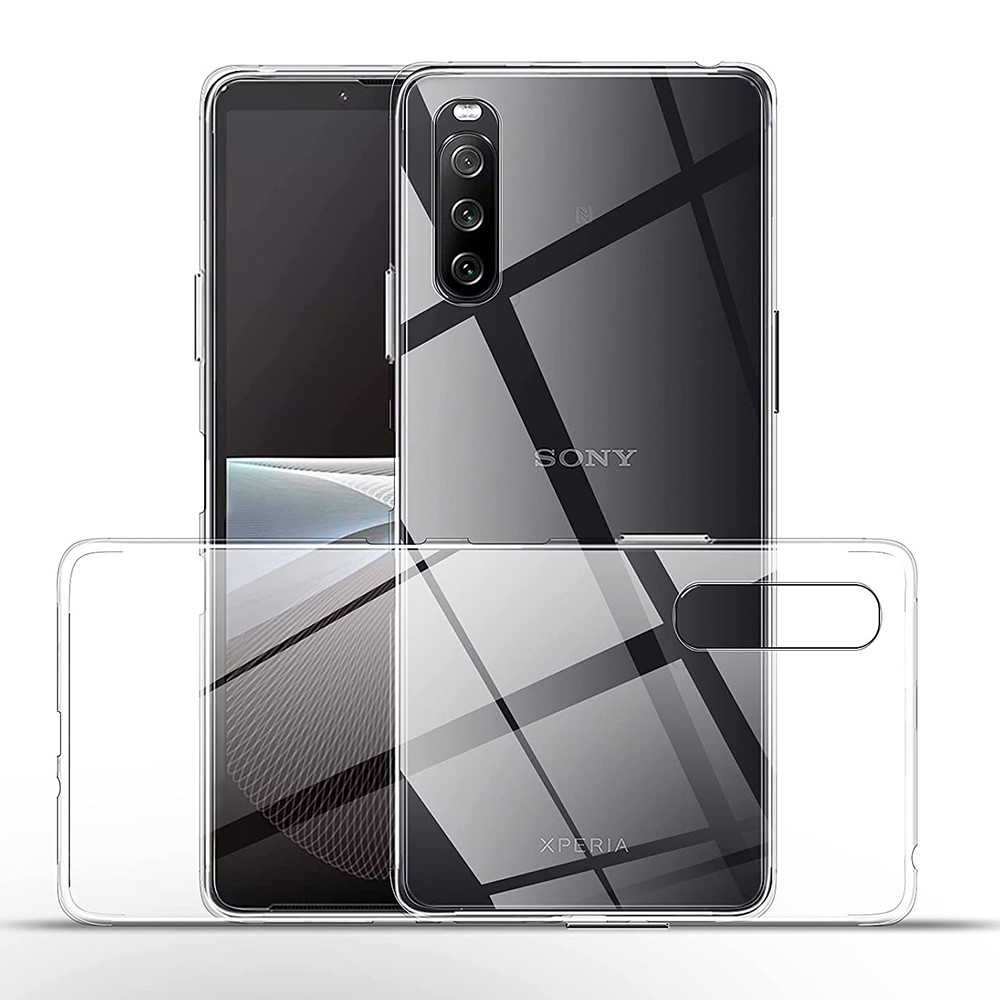 Anti-fingerprint Ultra Clear Flexible TPU Phone Shell Protector Cover for Sony Xperia 10 III-1