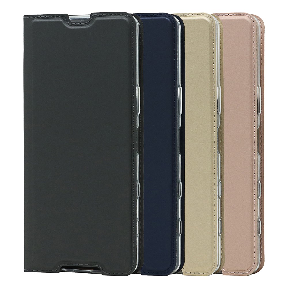 Auto-absorbed PU Leather Coated TPU Phone Case Cover with Stand and Card Slot for Sony Xperia 5 III - Black-10
