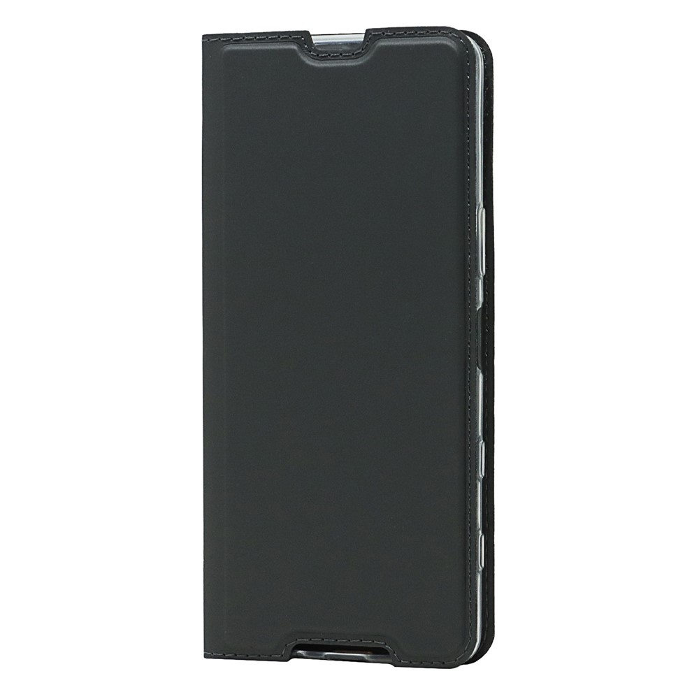 Auto-absorbed PU Leather Coated TPU Phone Case Cover with Stand and Card Slot for Sony Xperia 5 III - Black-2