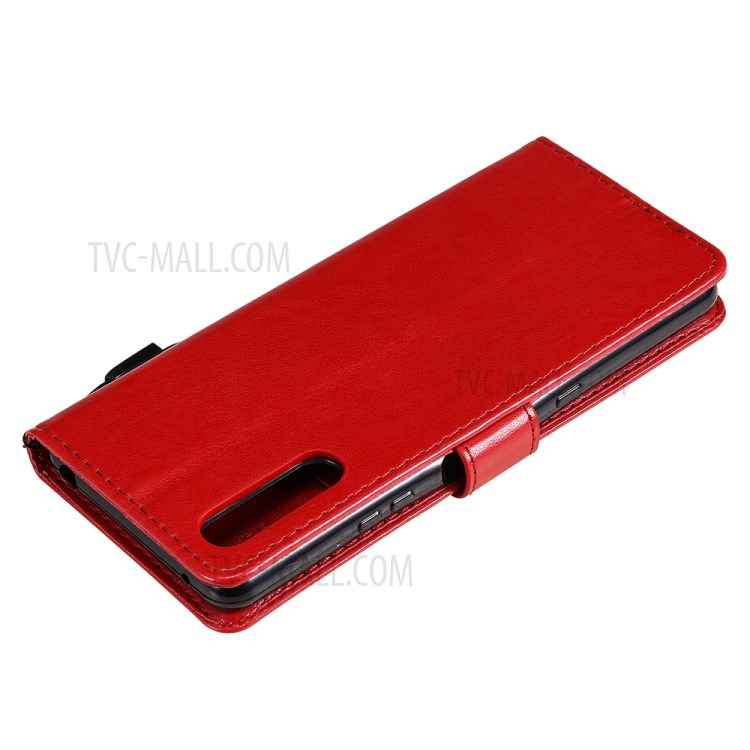 Wallet Design Cat and Bee Pattern Imprinting Folio Flip Leather Stand Case for Sony Xperia 10 III 5G - Red-10
