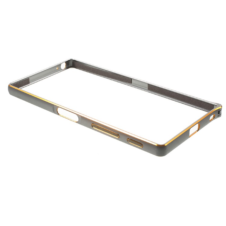Hippocampal Buckle Metal Bumper for Sony Xperia Z5 Premium / Dual - Grey-2