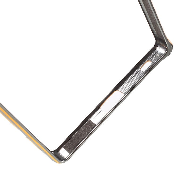 Hippocampal Buckle Metal Bumper for Sony Xperia Z5 Premium / Dual - Grey-5