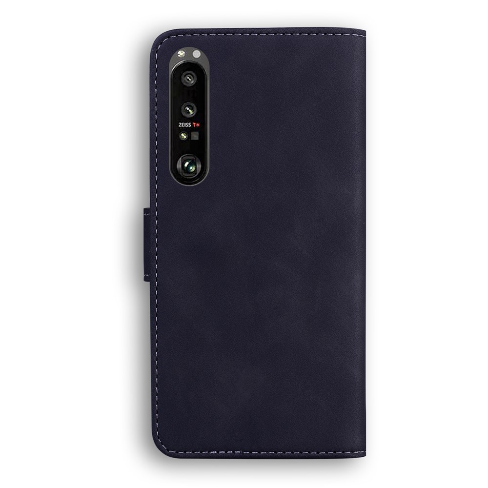 For Sony Xperia 1 III 5G Shockproof Quality Leather Protective Phone Case Shell with Stand and Wallet - Black-3