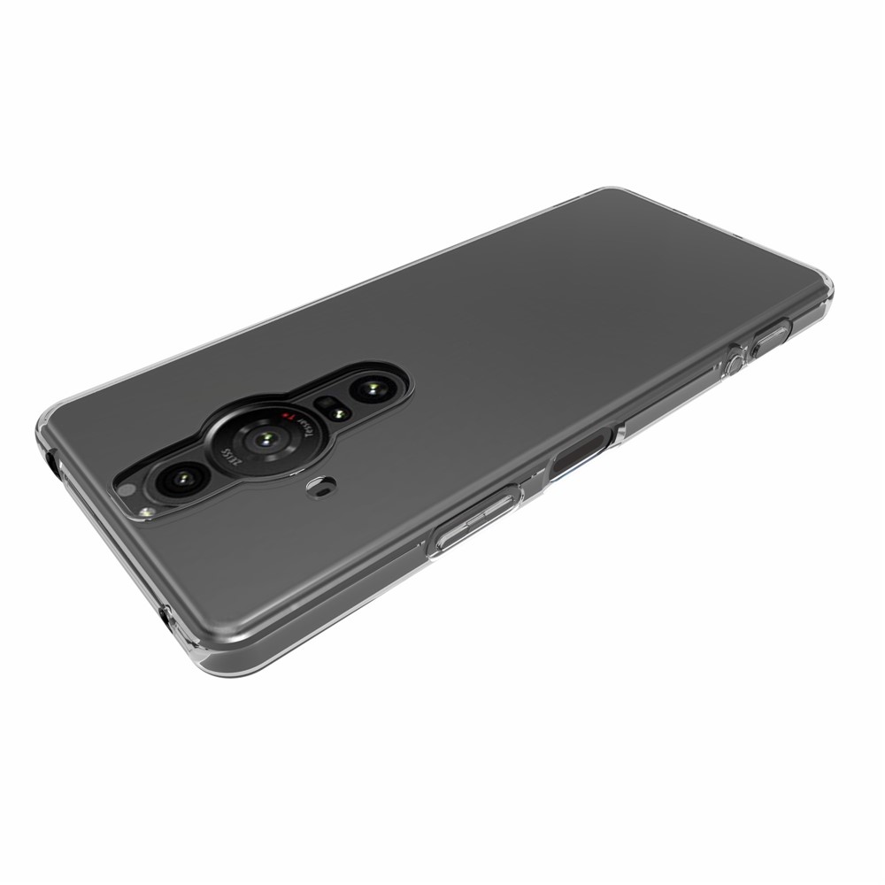 10Pcs/Pack Clear Flexible TPU Case Inner Watermark-Free Phone Cover Shell for Sony Xperia Pro-3