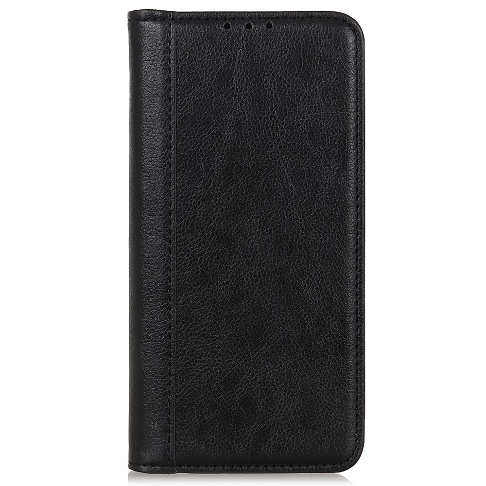 Magnetic Auto Closure Litchi Texture Split Leather Flip Wallet Stand Folio Case for Sony Xperia Pro-I - Black-2