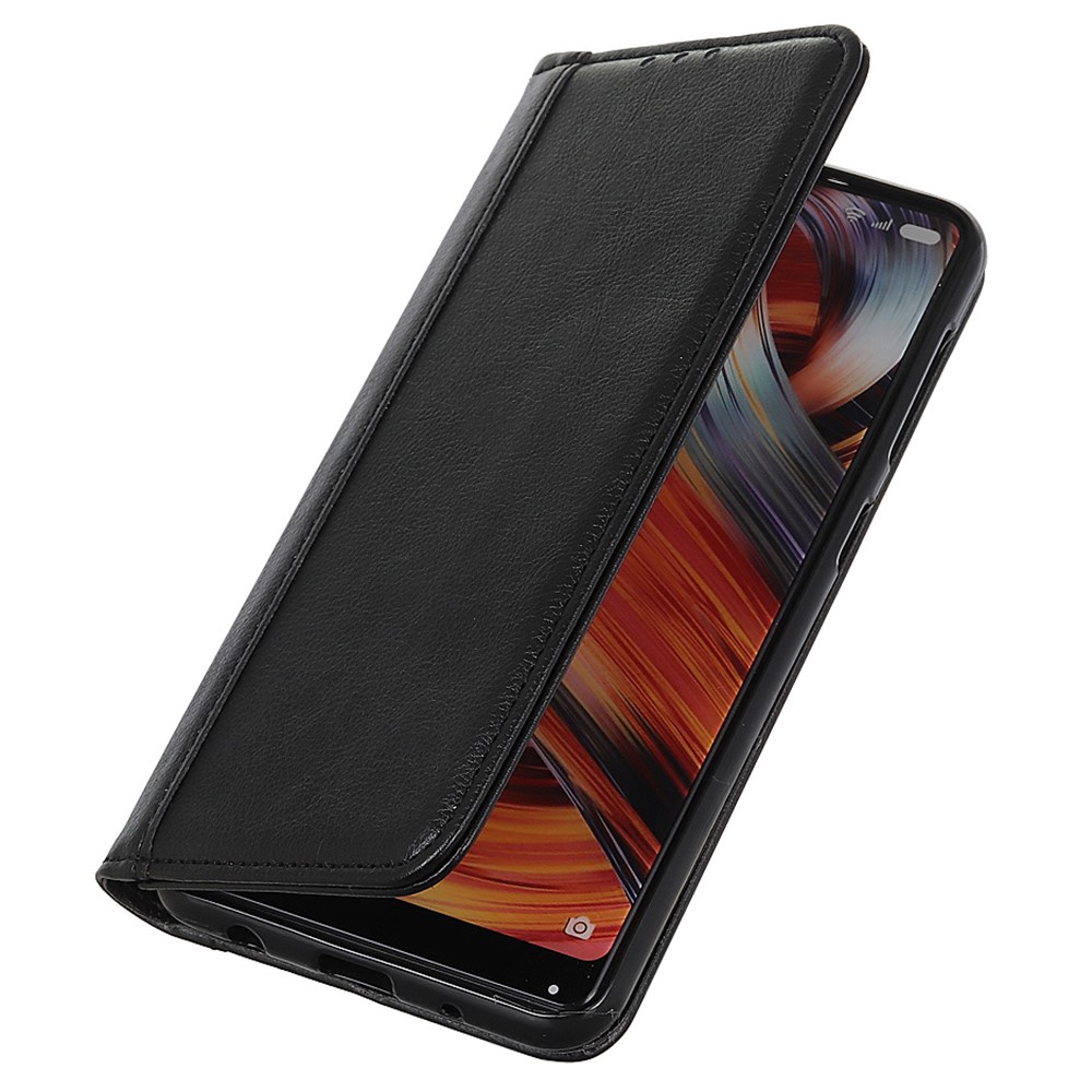 Magnetic Auto Closure Litchi Texture Split Leather Flip Wallet Stand Folio Case for Sony Xperia Pro-I - Black-6