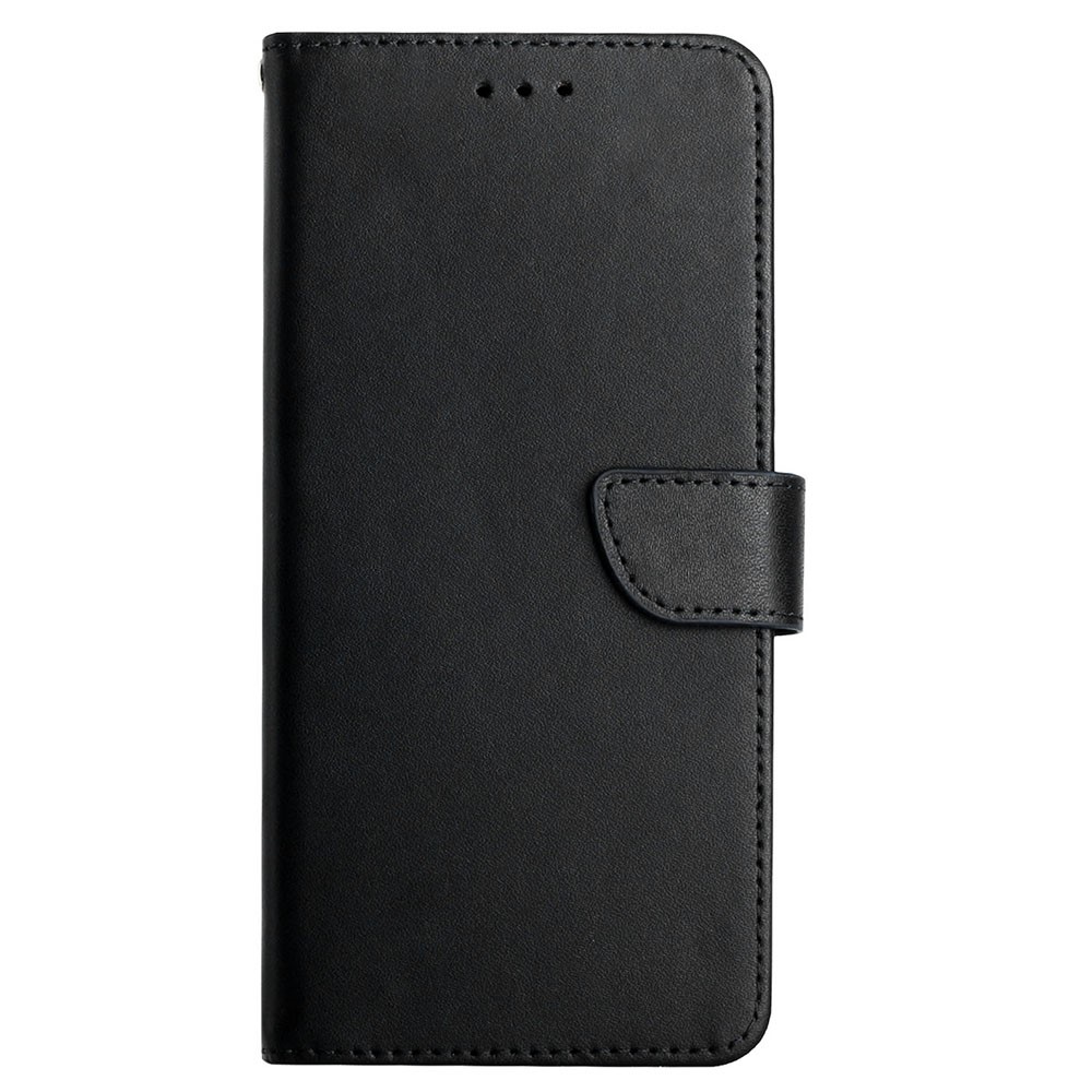 Multifunction Splashproof Flip Cover Genuine Leather Nappa Texture Wallet Stand Good Protective Phone Case for Sony Xperia 10 III 5G - Black-8
