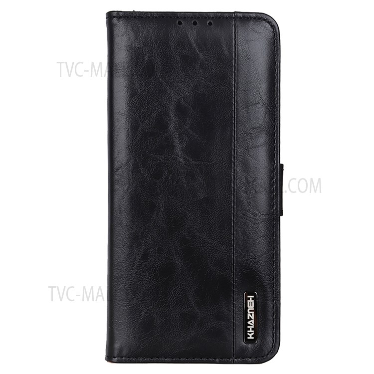 KHAZNEH PU Leather Magnetic Wallet Stand Case TPU Interior Protective Flip Cover for Sony Xperia Pro-I - Black-2