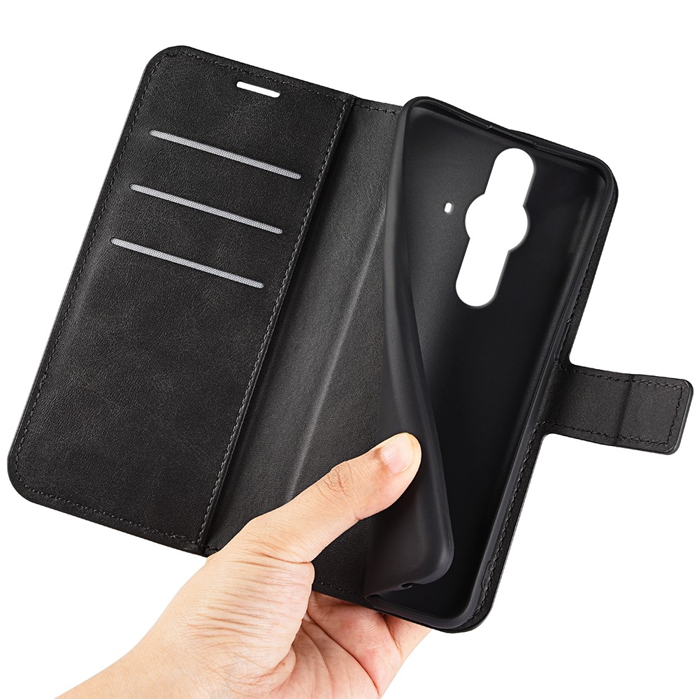 Ultra-slim Magnetic Wallet Stand Case PU Leather+TPU Interior Protective Flip Cover for Sony Xperia Pro-I - Black-8