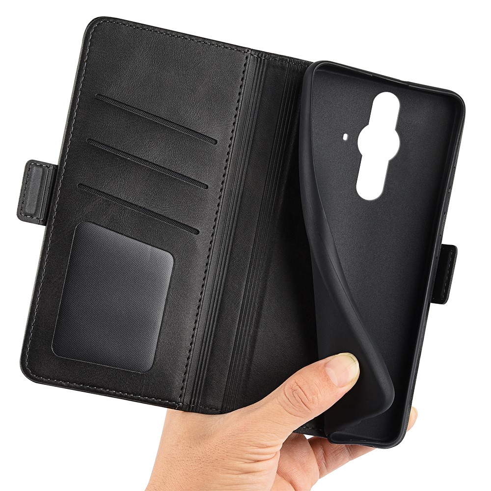 Magnetic Closure Phone Cover Stand Book Design PU Leather Flip Wallet Phone Case for Sony Xperia Pro-I - Black-8