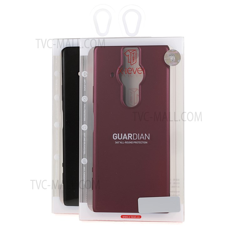 X-LEVEL Guardian Series Dustproof Matte Surface Phone Cover Flexible TPU Phone Case for Sony Xperia Pro-I - Black-9