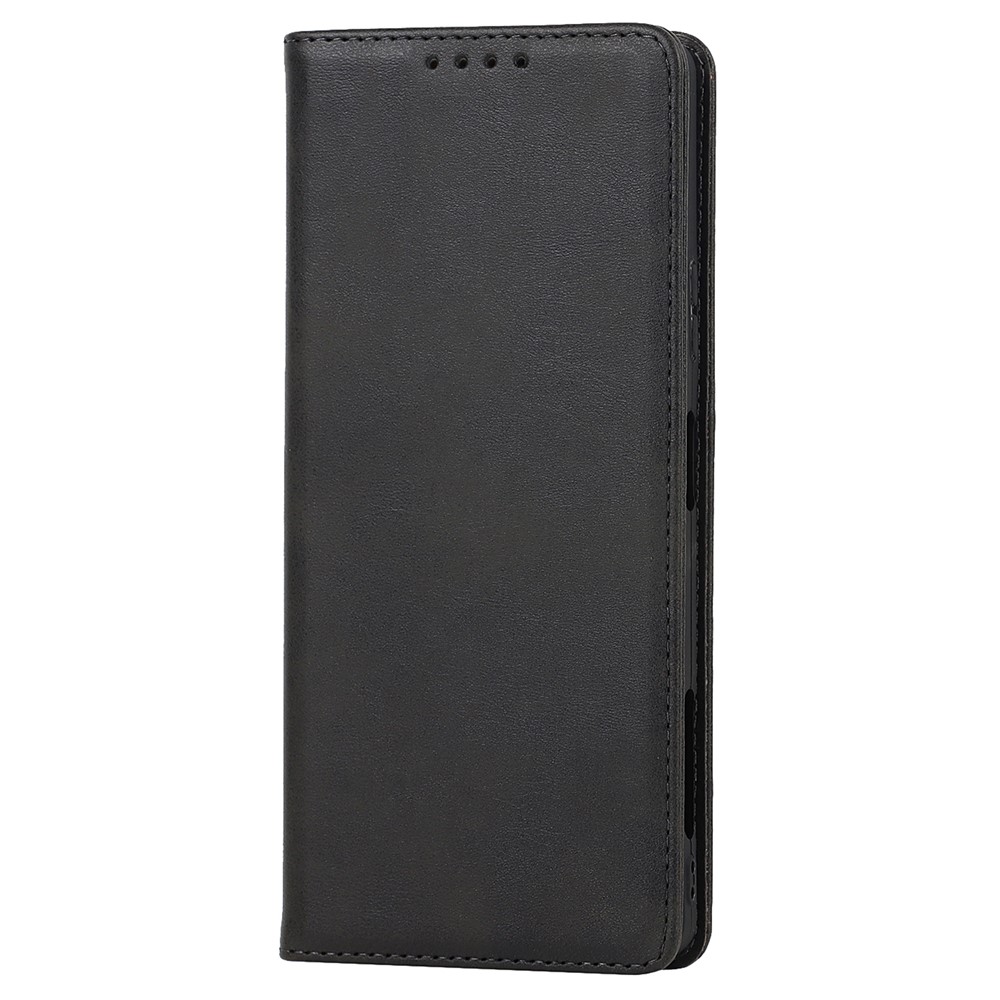 For Sony Xperia Pro-I Auto-absorbed TPU+PU Leather Phone Protective Cover Wallet Stand Function Phone Case - Black-2