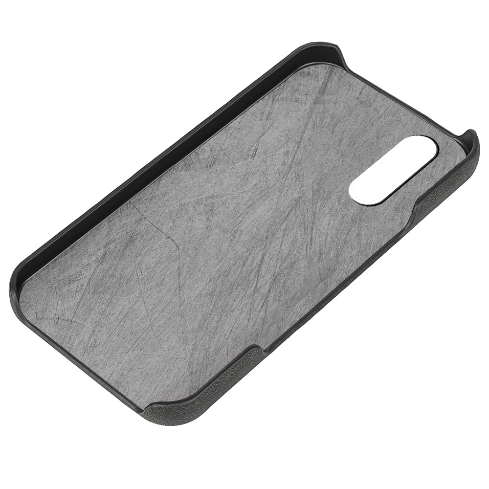 Scratch-resistant Anti-drop PU Leather Coated PC Cover Phone Case for Sony Xperia 10 III Lite/Xperia 10 III 5G - Black-3