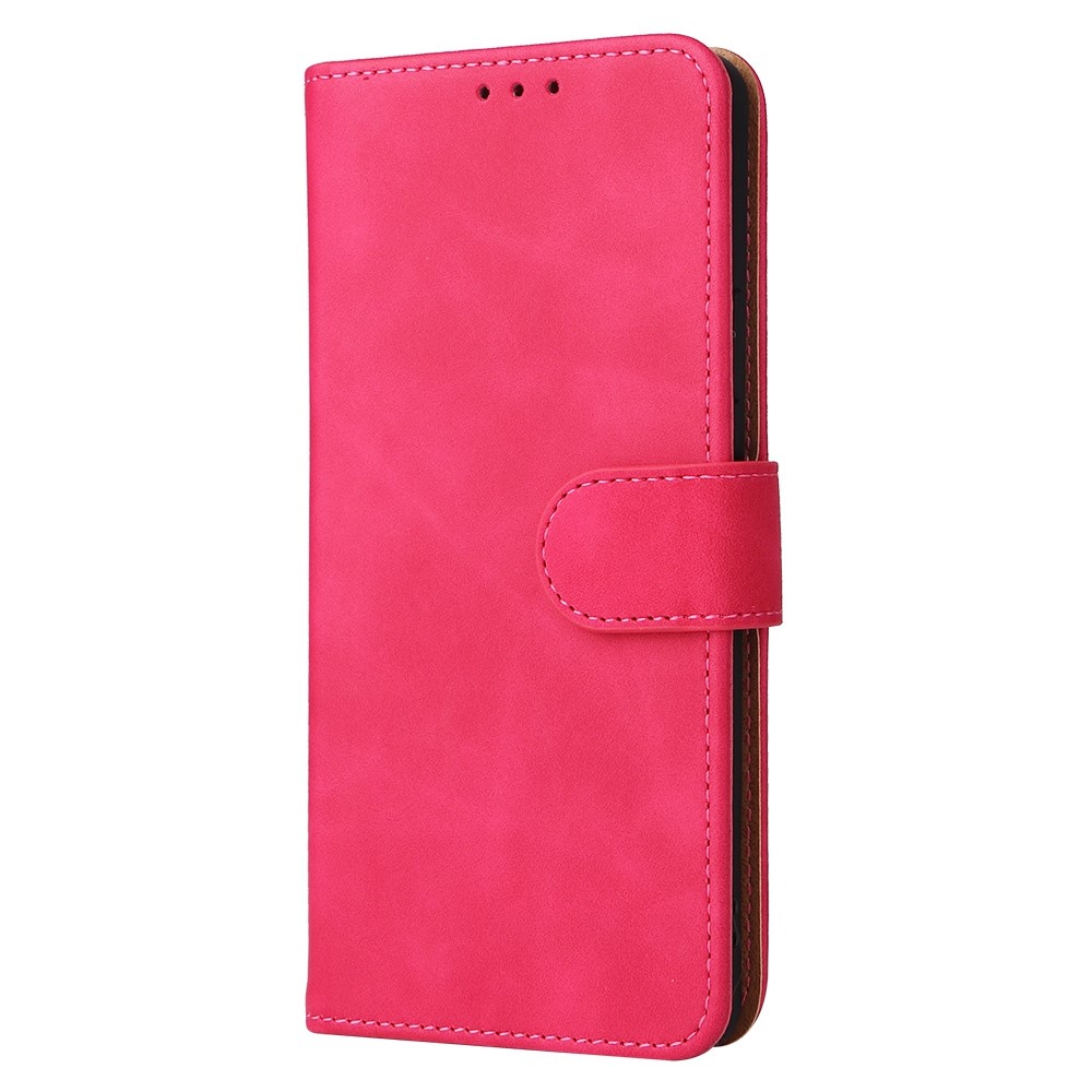 Cell Phone Case for Sony Xperia 10 IV, Skin-touch Feeling Anti-scratch PU Leather + TPU Phone Cover Stand Wallet - Rose-6