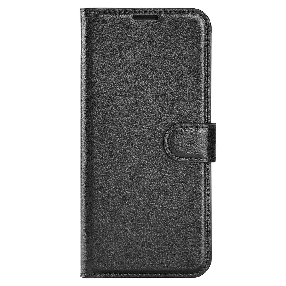 For Sony Xperia Ace III PU Leather Flip Wallet Case Litchi Texture Stand Book Shockproof TPU Inner Shell - Black-7