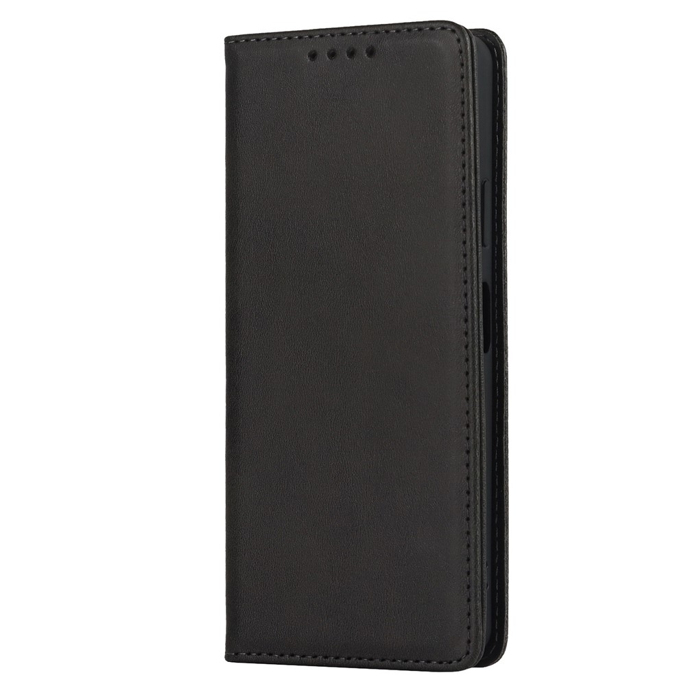 Phone Case for Sony Xperia 10 IV, Magnetic Closure Wallet Stand Cell Phone Covering Shell - Black-7