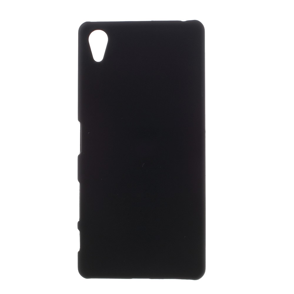 Rubberized Hard PC Case for Sony Xperia X - Black-1