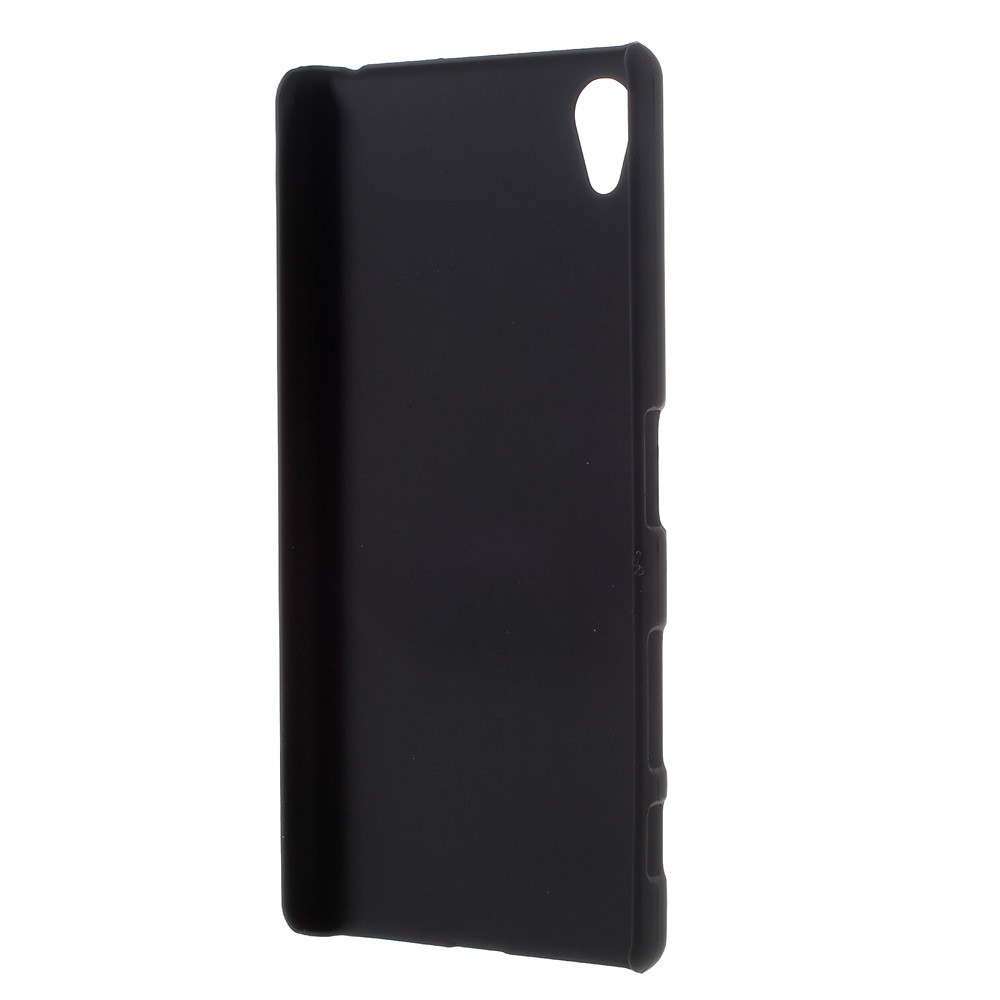 Rubberized Hard PC Case for Sony Xperia X - Black-2