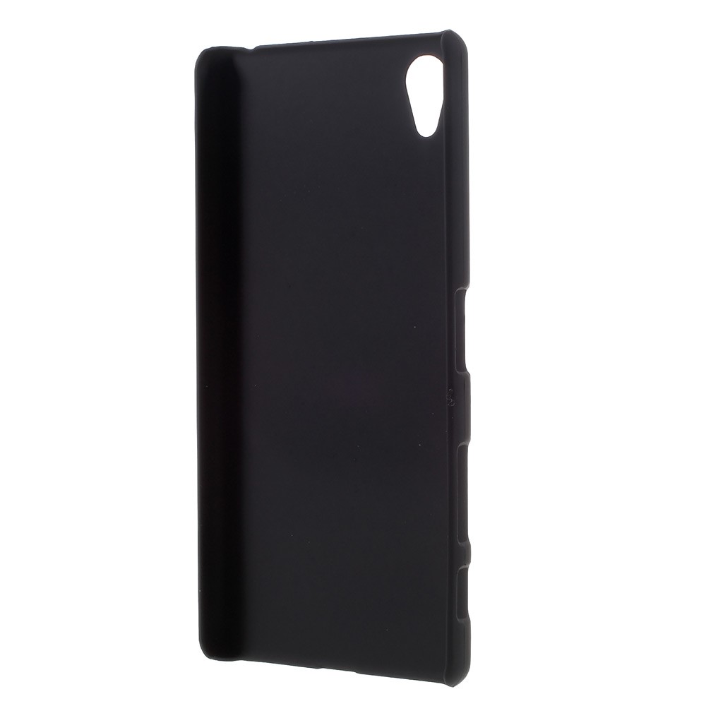 Case de PC Dura de Goma Para Sony Xperia X - Negro