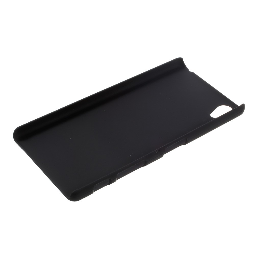 Case de PC Dura de Goma Para Sony Xperia X - Negro