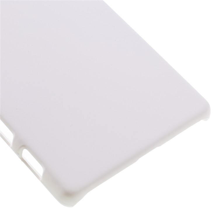 Rubberized Hard Plastic Case for Sony Xperia X - White-5