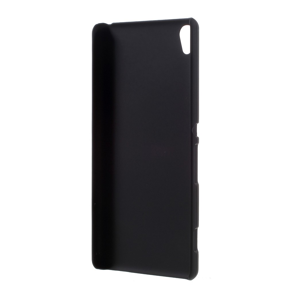 Case de Plástico Duro de Goma Para Sony Xperia XA / xa Dual - Negro