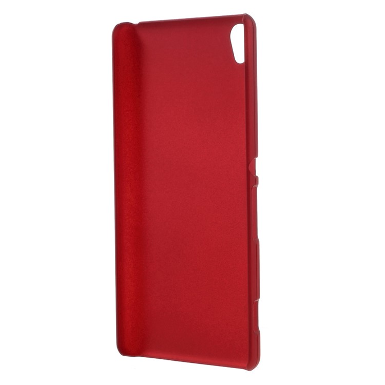 Rubberized Hard Cover Case for Sony Xperia XA / XA Dual - Red-2