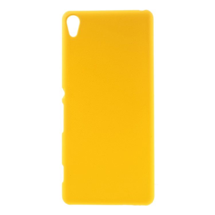 Rubberized Hard Back Case for Sony Xperia XA / XA Dual - Yellow-1