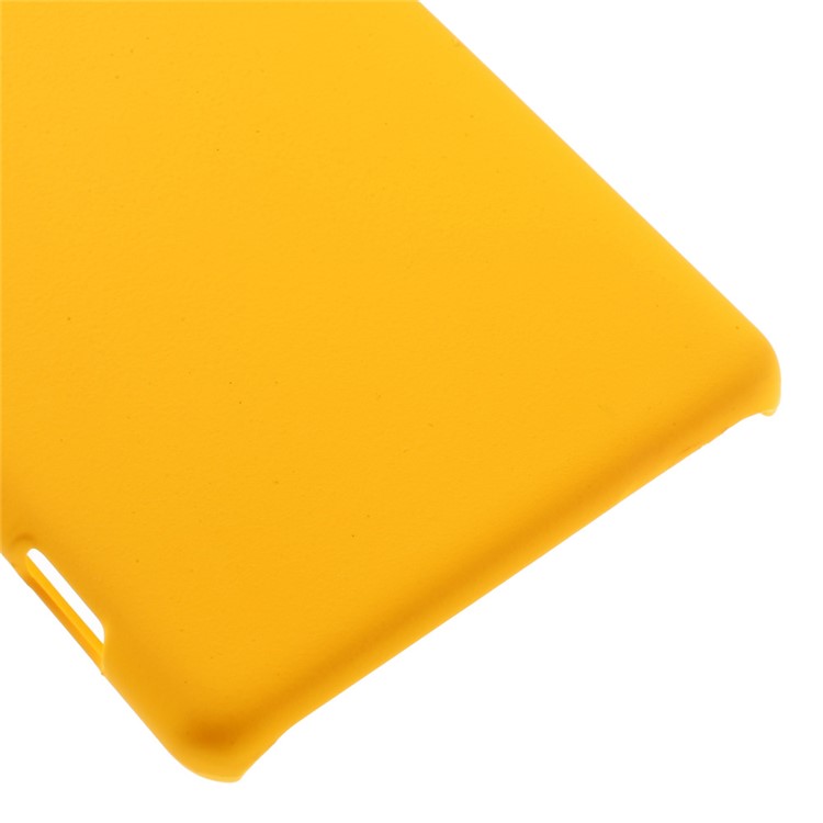 Rubberized Hard Back Case for Sony Xperia XA / XA Dual - Yellow-5