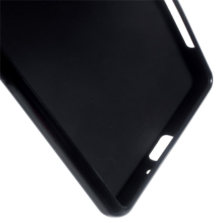 Frosted TPU Gel Phone Back Case for Sony Xperia X - Black-4