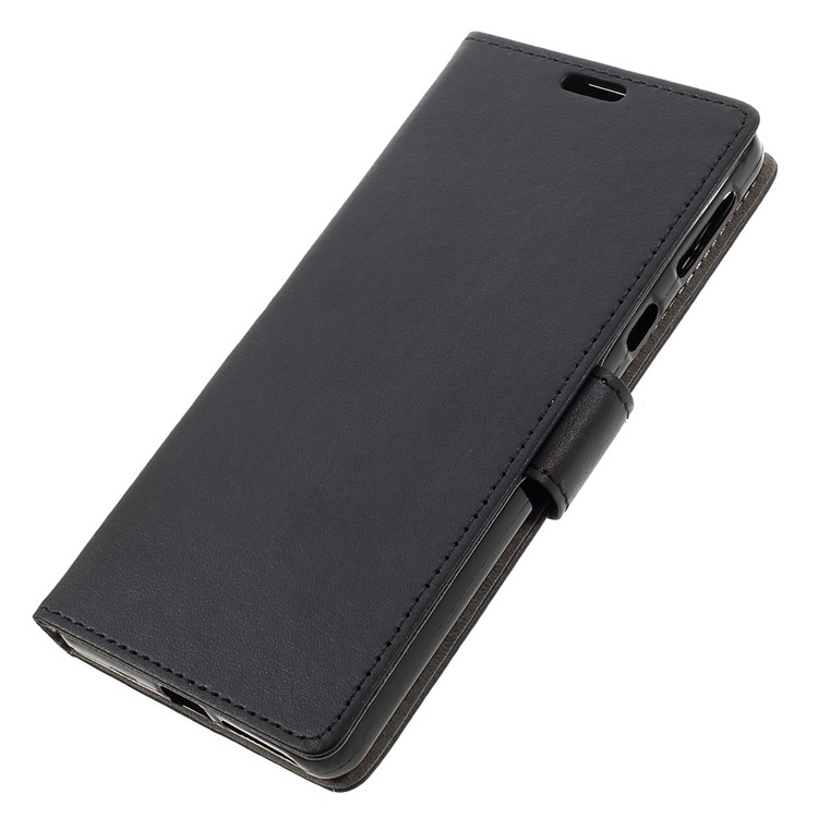 Leather Wallet Stand Cover for Sony Xperia E5 - Black-3