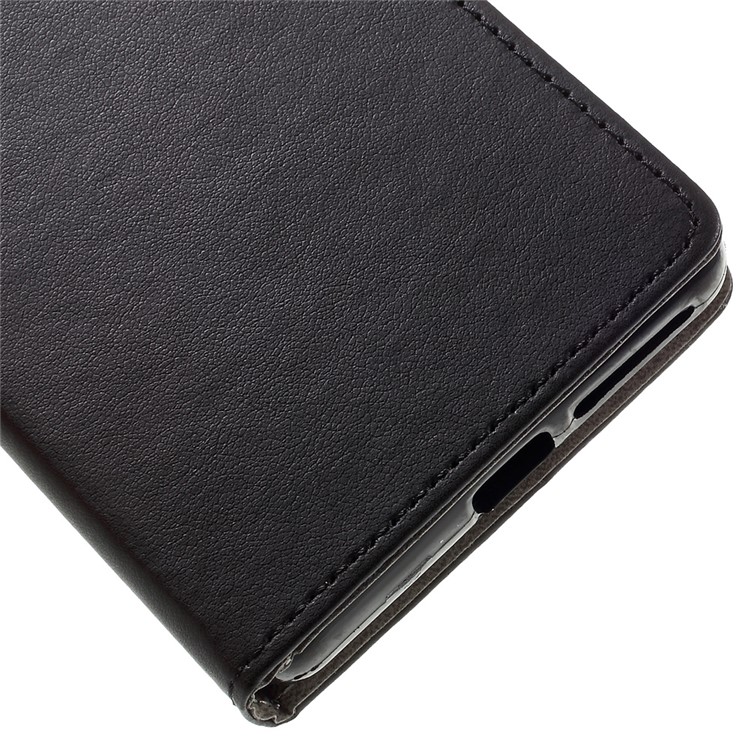 Leather Wallet Stand Cover for Sony Xperia E5 - Black-8