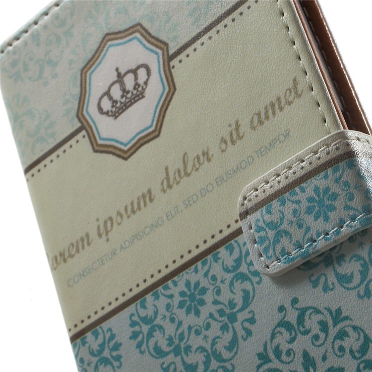 Magnetic Leather Stand Case for Sony Xperia X Performance - Crown and Flowers-6