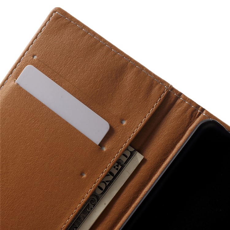 Leather Stand Cover with Card Slots for Sony Xperia X Performance - Colorized Stripes-8