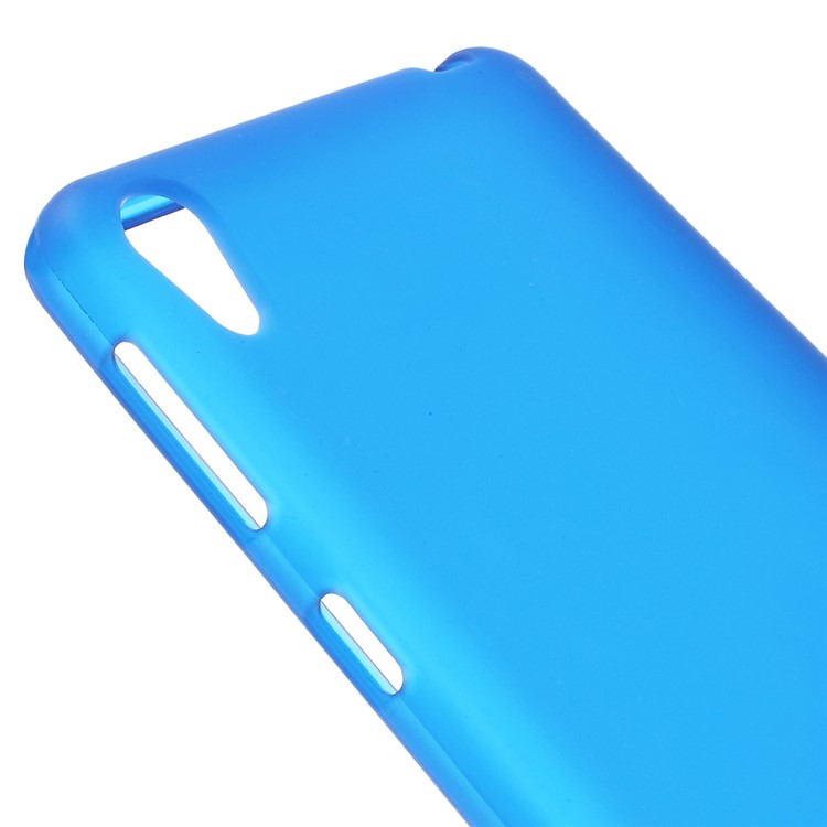 Frosted TPU Case Shell for Sony Xperia E5 - Blue-4