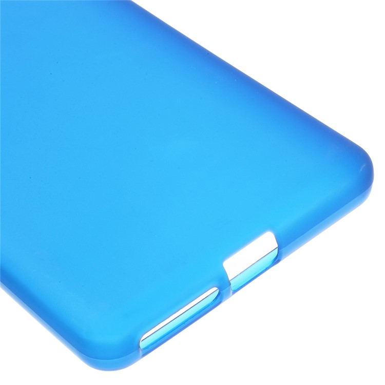 Frosted TPU Case Shell for Sony Xperia E5 - Blue-5