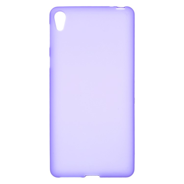 Frosted TPU Protective Case for Sony Xperia E5 - Purple-1