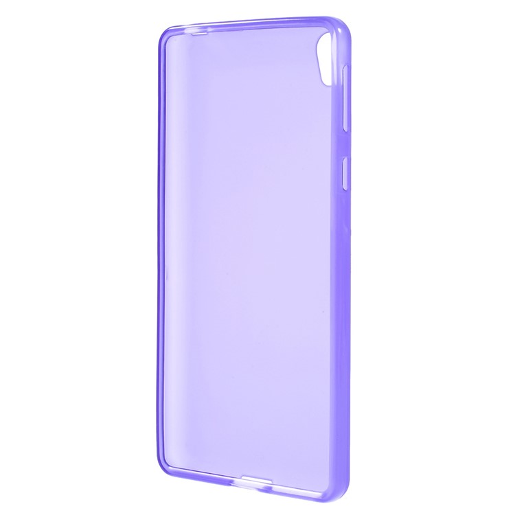Frosted TPU Protective Case for Sony Xperia E5 - Purple-2