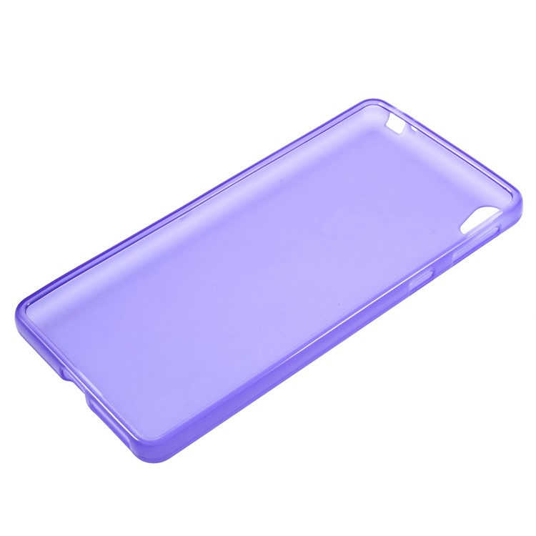 Frosted TPU Protective Case for Sony Xperia E5 - Purple-3