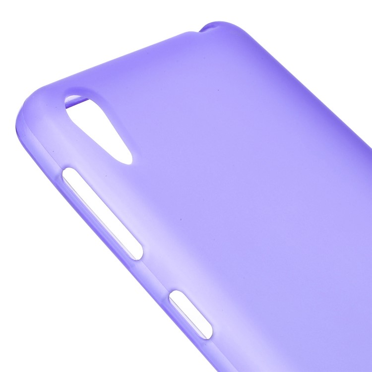 Frosted TPU Protective Case for Sony Xperia E5 - Purple-4