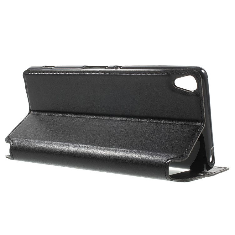 ROAR KOREA Noble Leather View Flip Case Cover for Sony Xperia XA / XA Dual - Black-3
