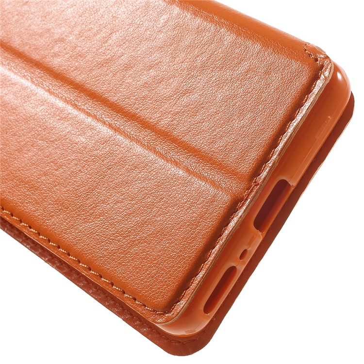 ROAR KOREA for Sony Xperia XA / XA Dual Noble Leather View Window Cover - Orange-7