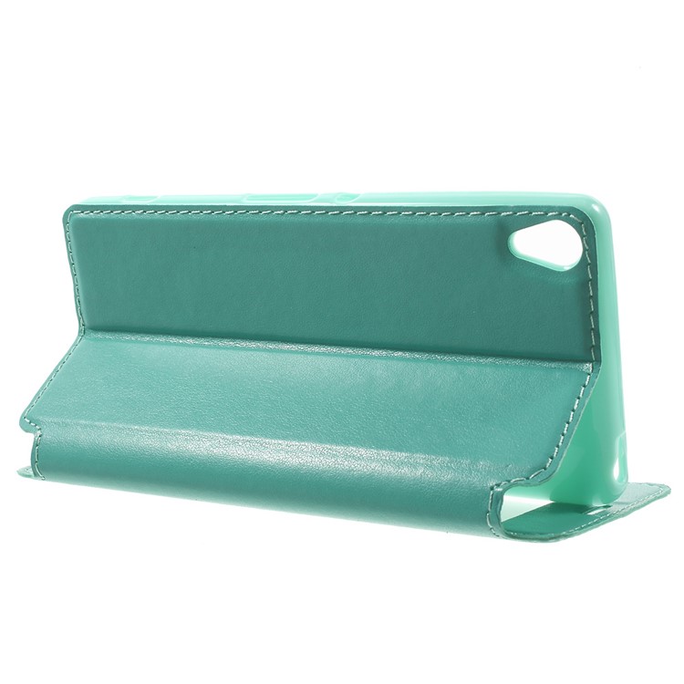 ROAR KOREA Noble Leather View Case Flip Cover for Sony Xperia XA / XA Dual - Cyan-3