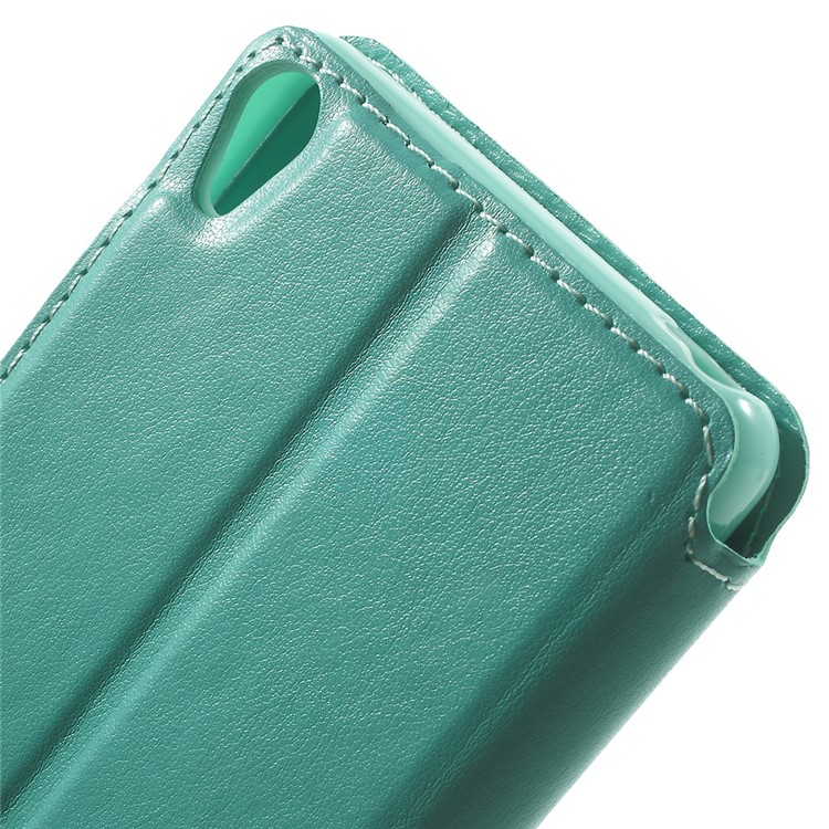 ROAR KOREA Noble Leather View Case Flip Cover for Sony Xperia XA / XA Dual - Cyan-6