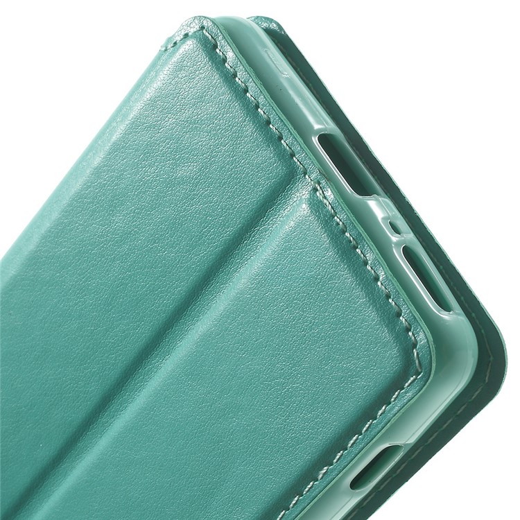 ROAR KOREA Noble Leather View Case Flip Cover for Sony Xperia XA / XA Dual - Cyan-8