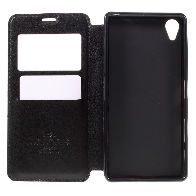 ROAR KOREA View Window Magnetic Leather Case for Sony Xperia X - Black-7