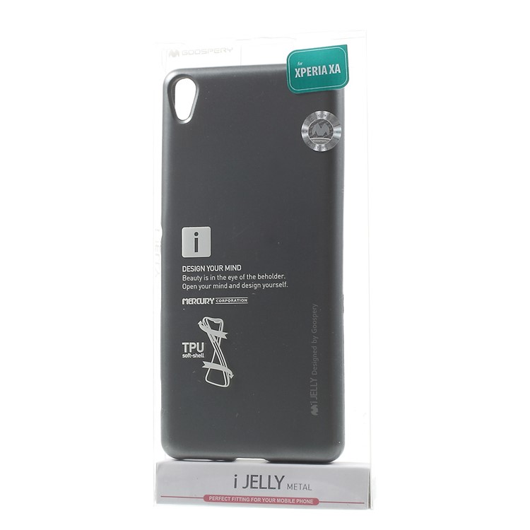 MERCURY GOOSPERY i JELLY Metallic TPU Cover for Sony Xperia XA / XA Dual - Grey-7