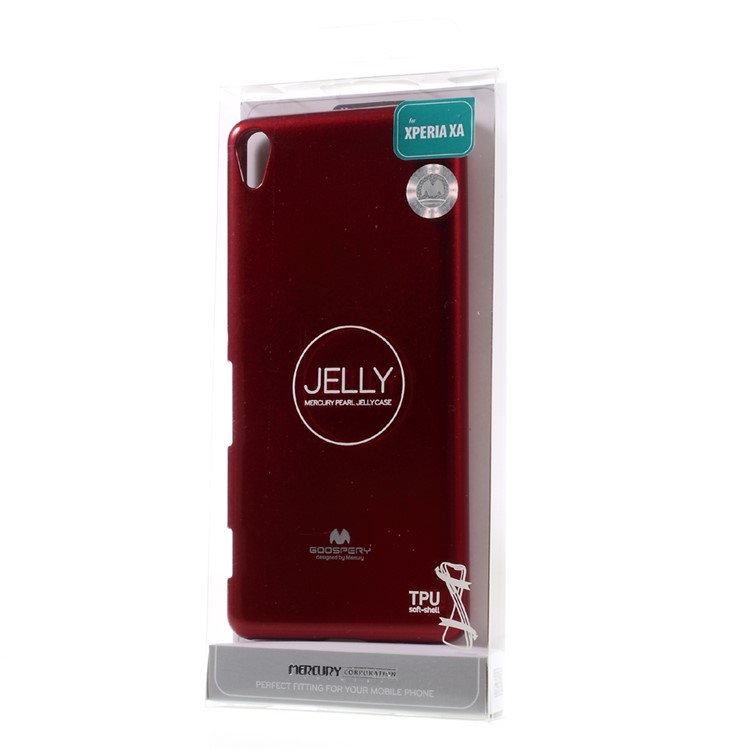 MERCURY GOOSPERY Glittery Powder TPU Shell for Sony Xperia XA/Dual - Red-6